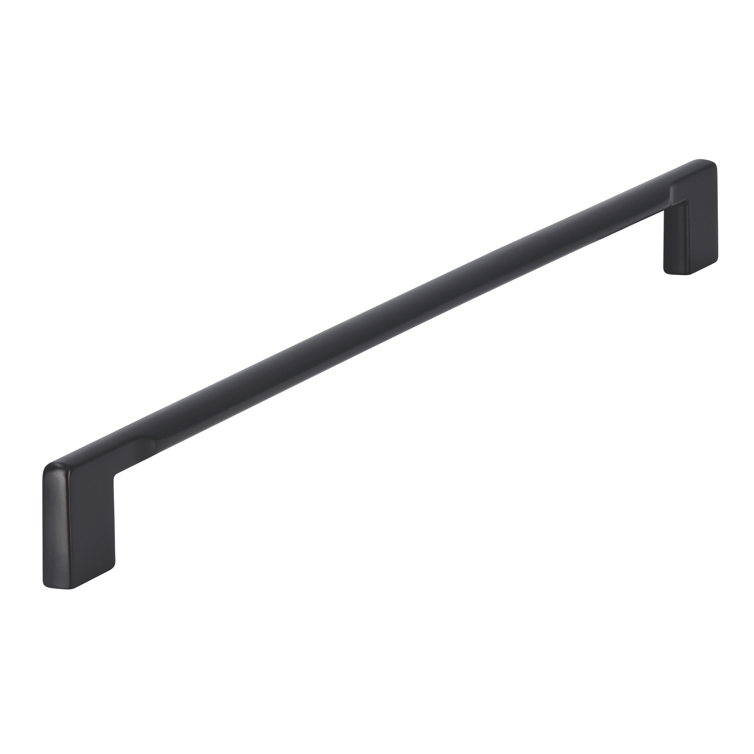 Greep recht ovaal ba 320mm L 340mm zmk mat zwart