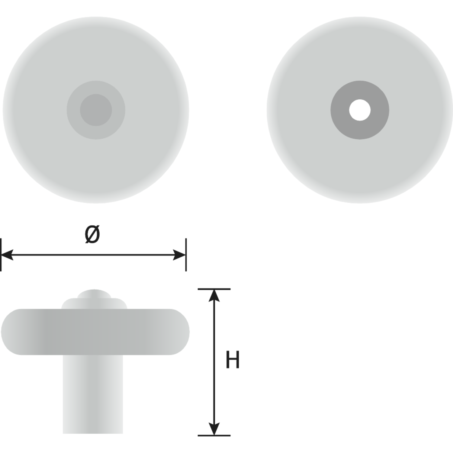 Bouton romantic 37mm imit.fer 
