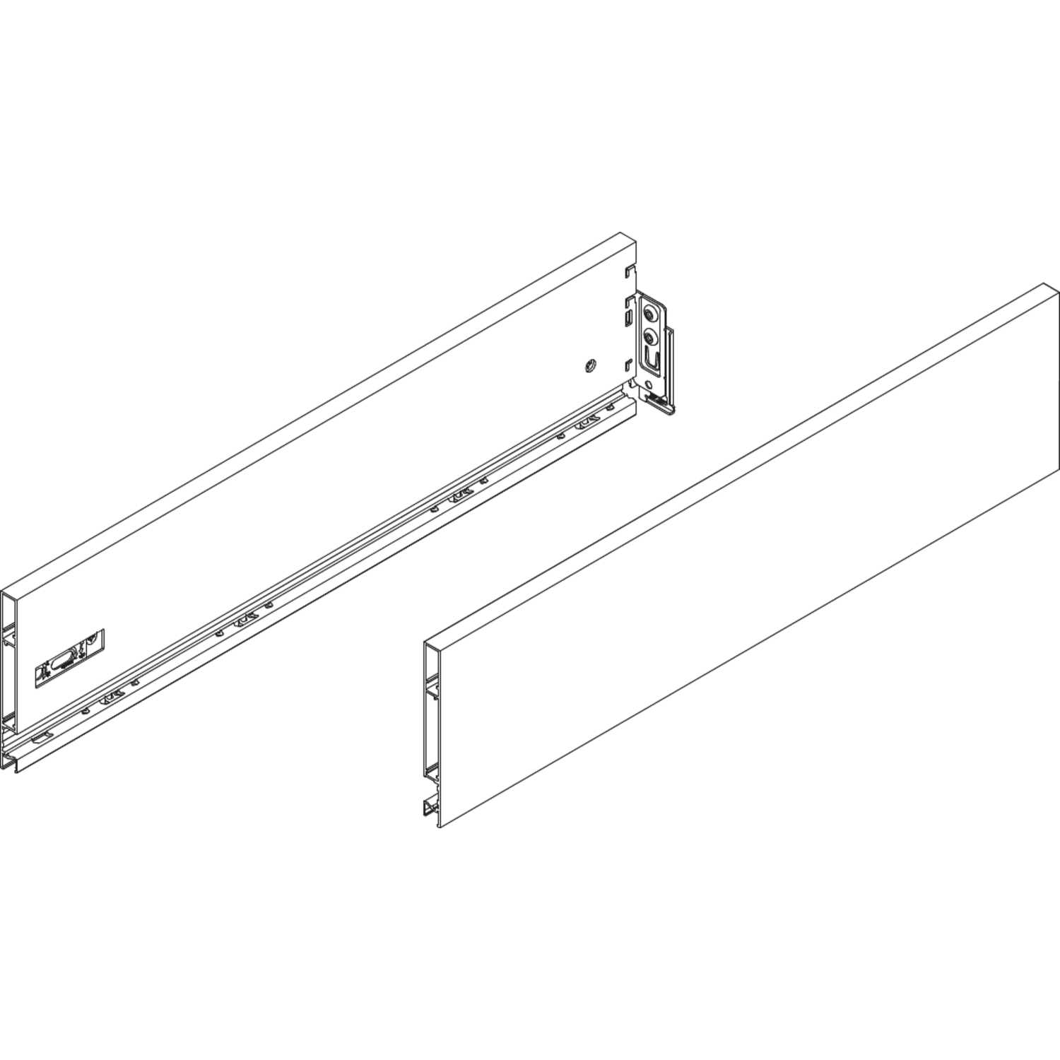 Vionaro set zijwand grafiet h121 nl650