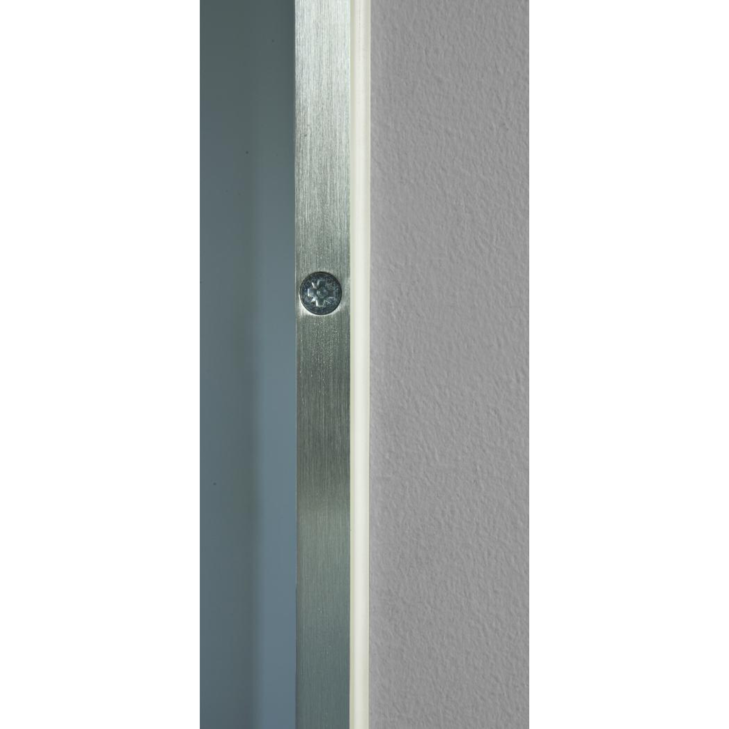 Eindprofiel rvs geborst.met pvc prof.10x10xl3000mm