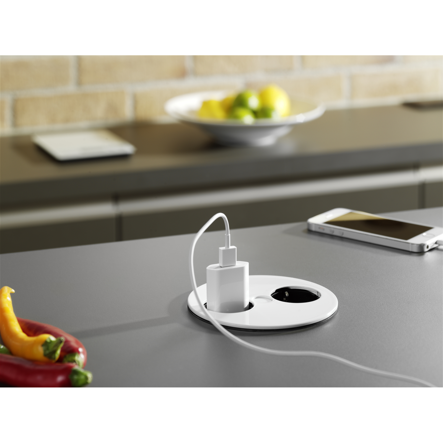 Twist mat wit b-f 2 stopcontacten -- 931.252***ver