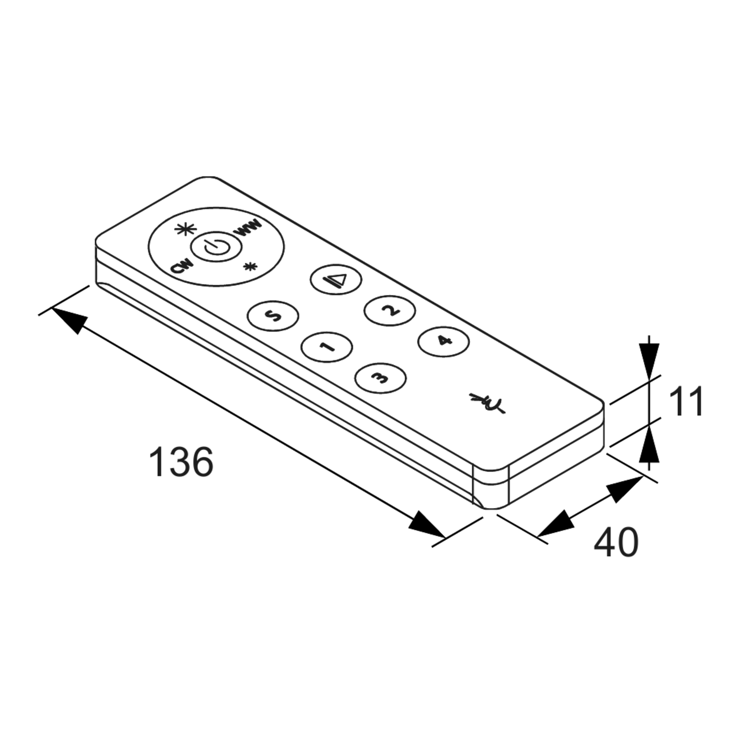 Led Emotion Stutgartcommande à distance 4-canaux 
