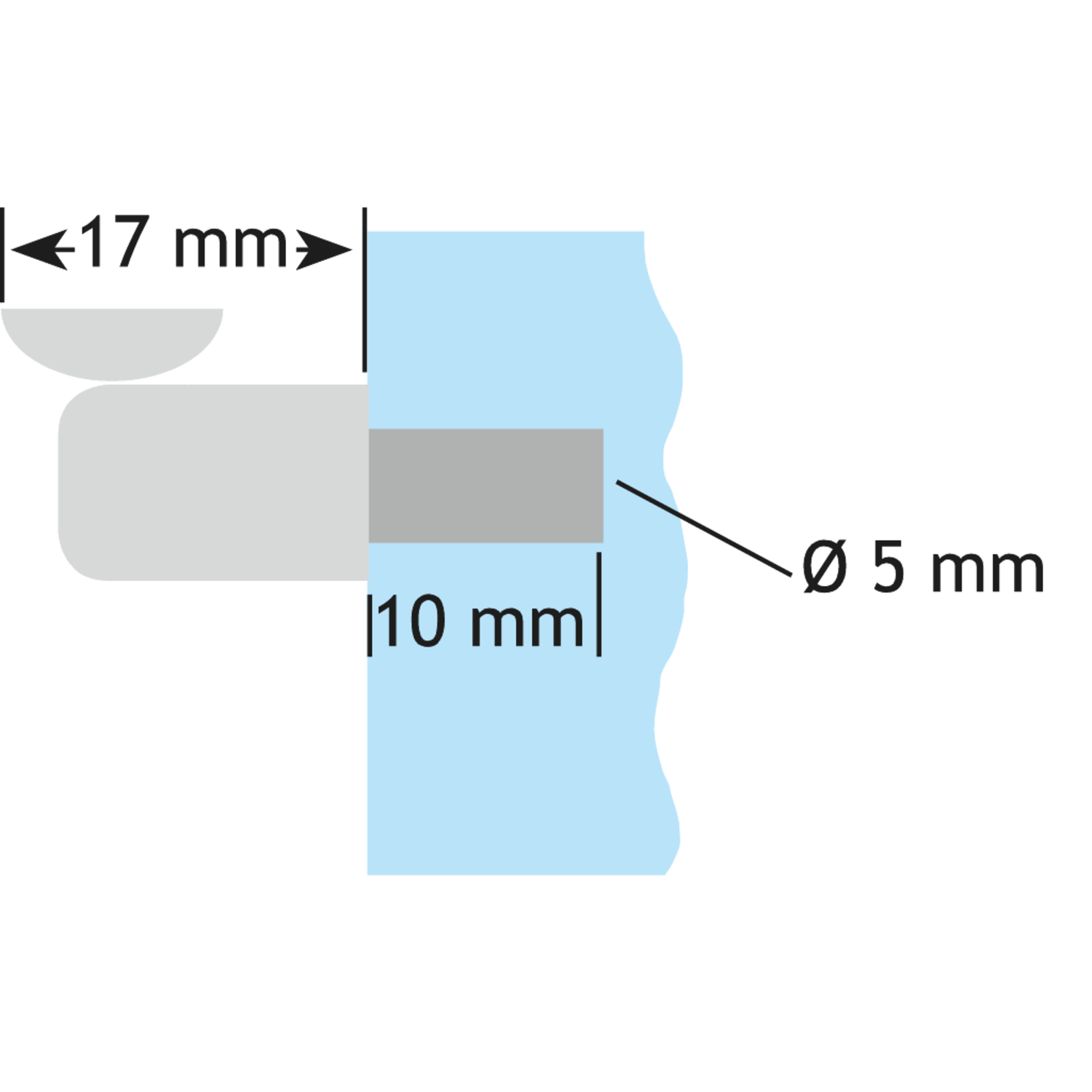 Support plastique transparent pour verre  