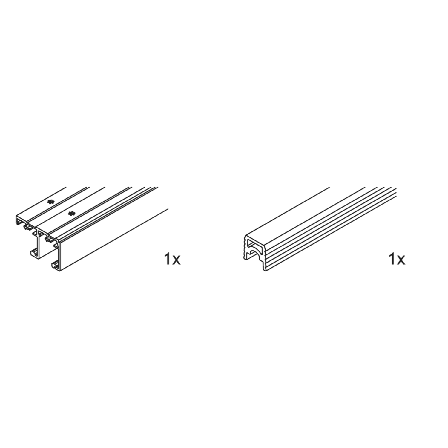 Hawa Combino 65 set rail 4000mm 
