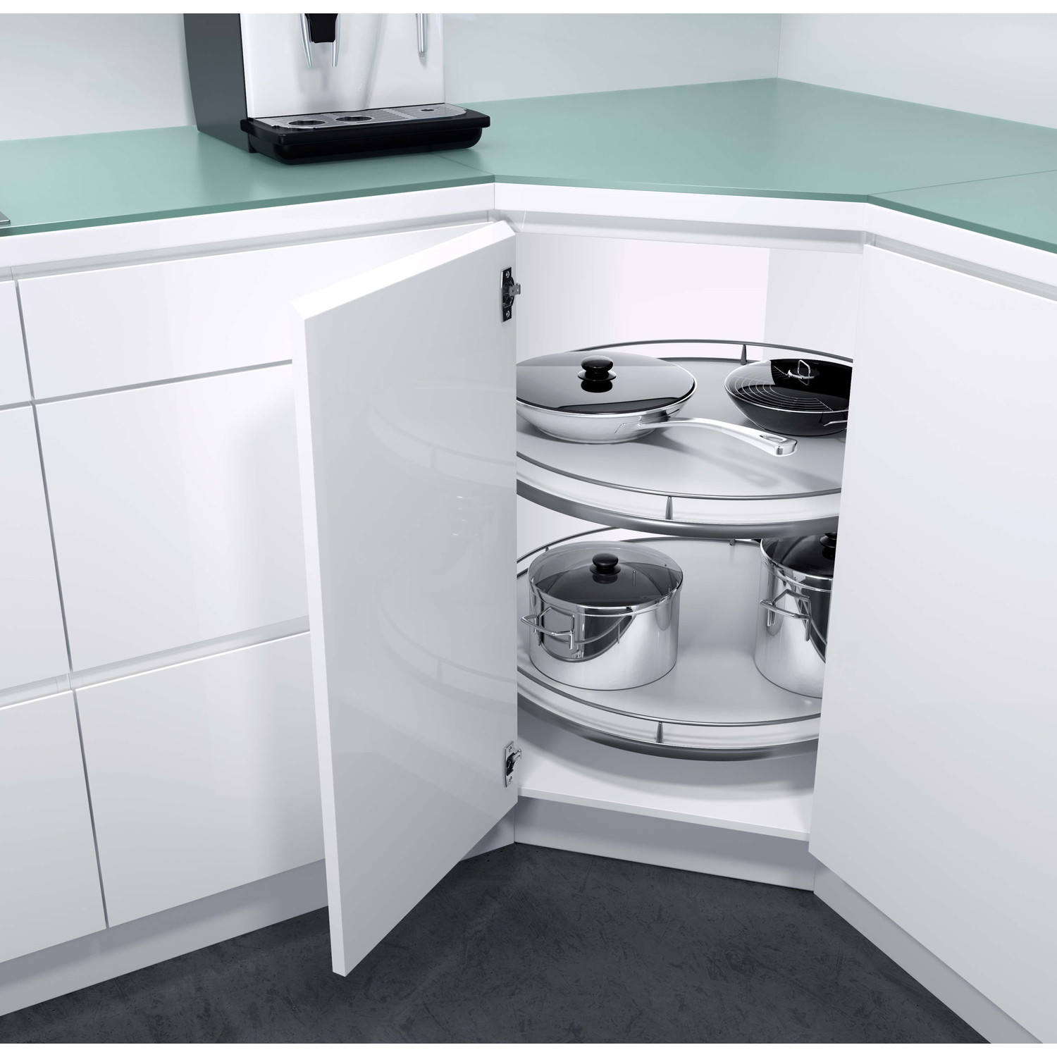 Maxx Corner k900 3/4 chroom/wit-d760
