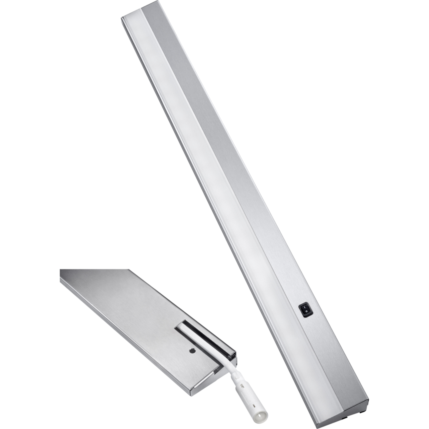 Angolo Led 600mm 10w 230V 3000K inox 