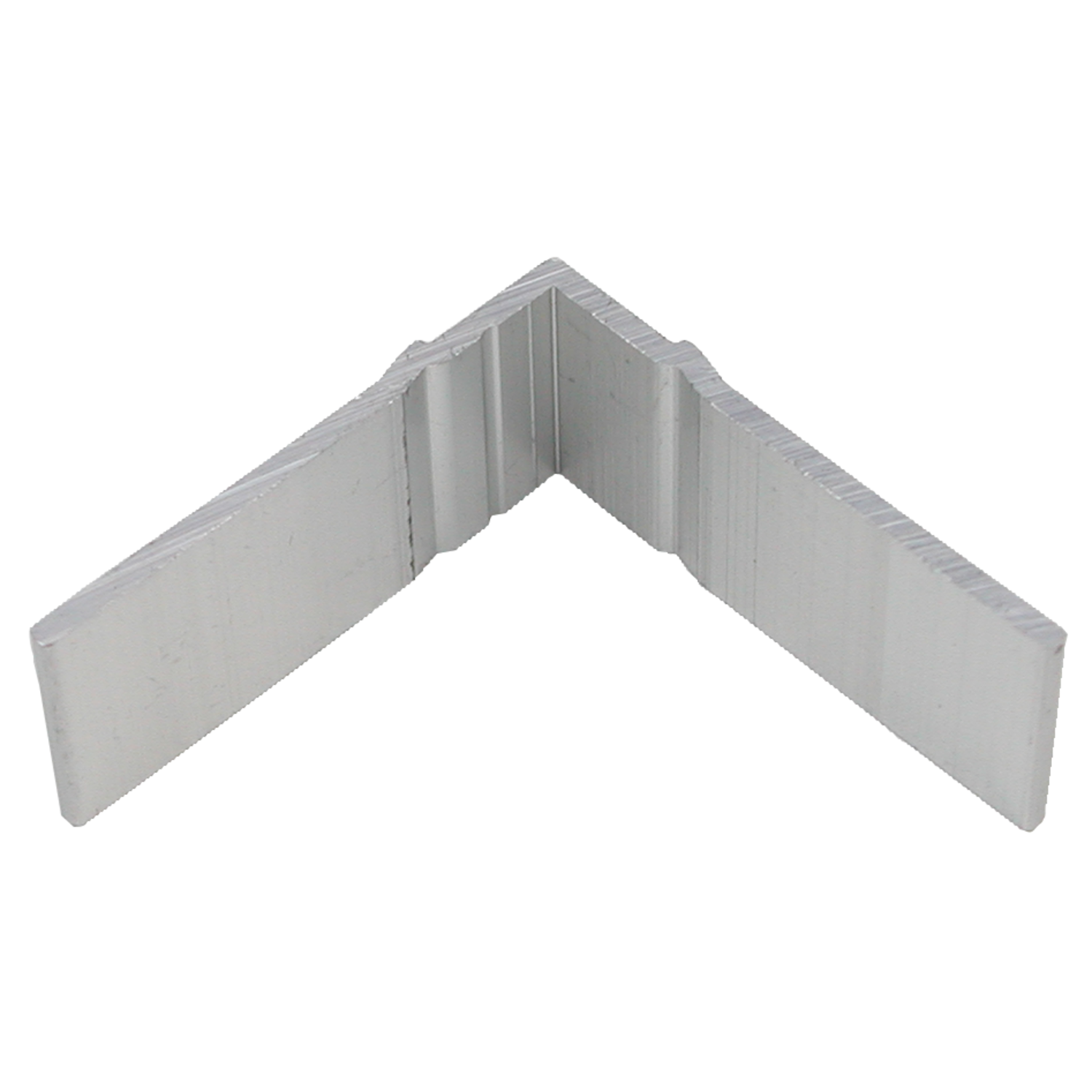 Grille cache-rad.-coin de raccord alu  