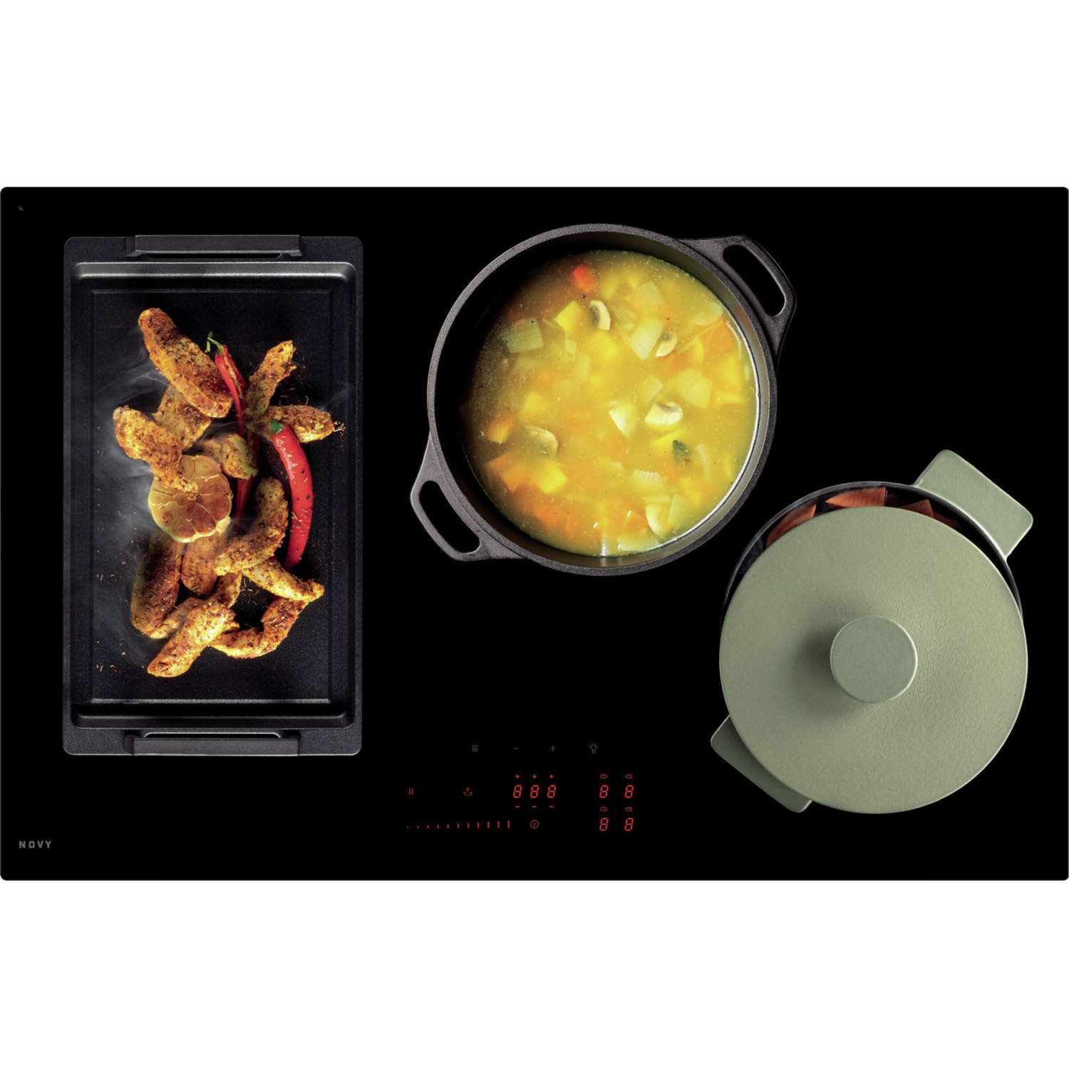 Novy induction Power 80 cm 4 zones 