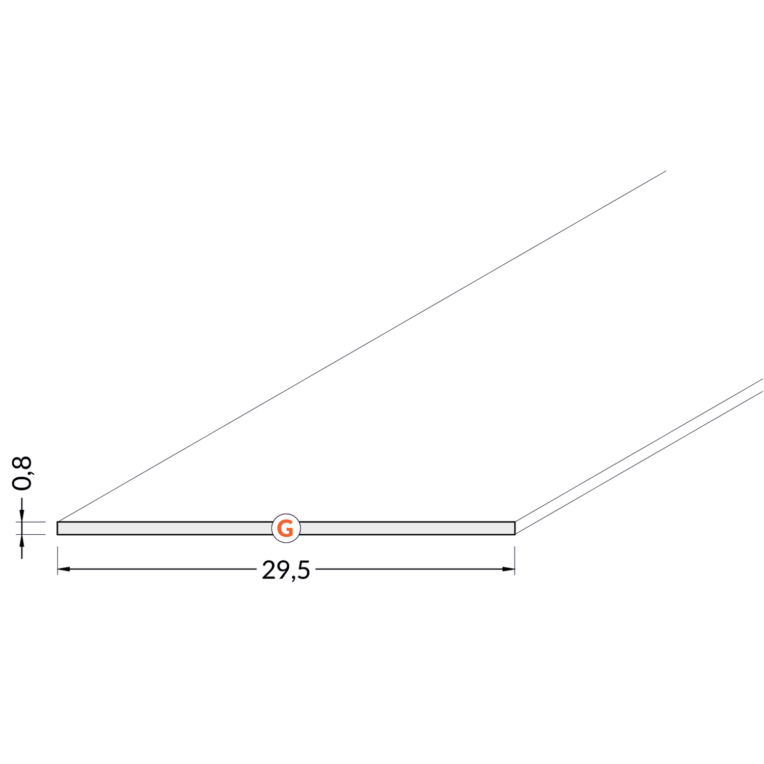Slide cache G 2000 blanc 