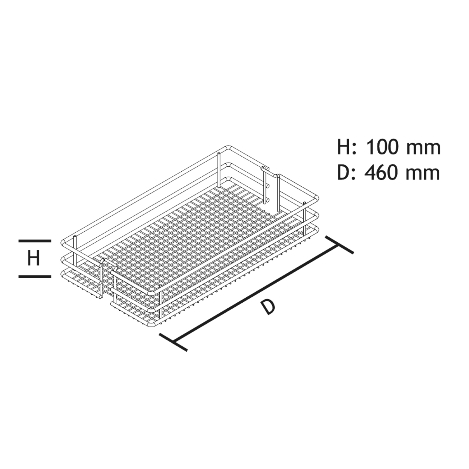 Korf saphir voor kolomkast chr k400mm