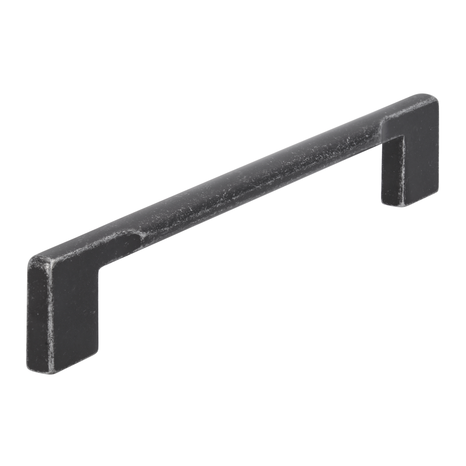 Poignée ovale droit ea 160mm l180mm zmc fer mat 