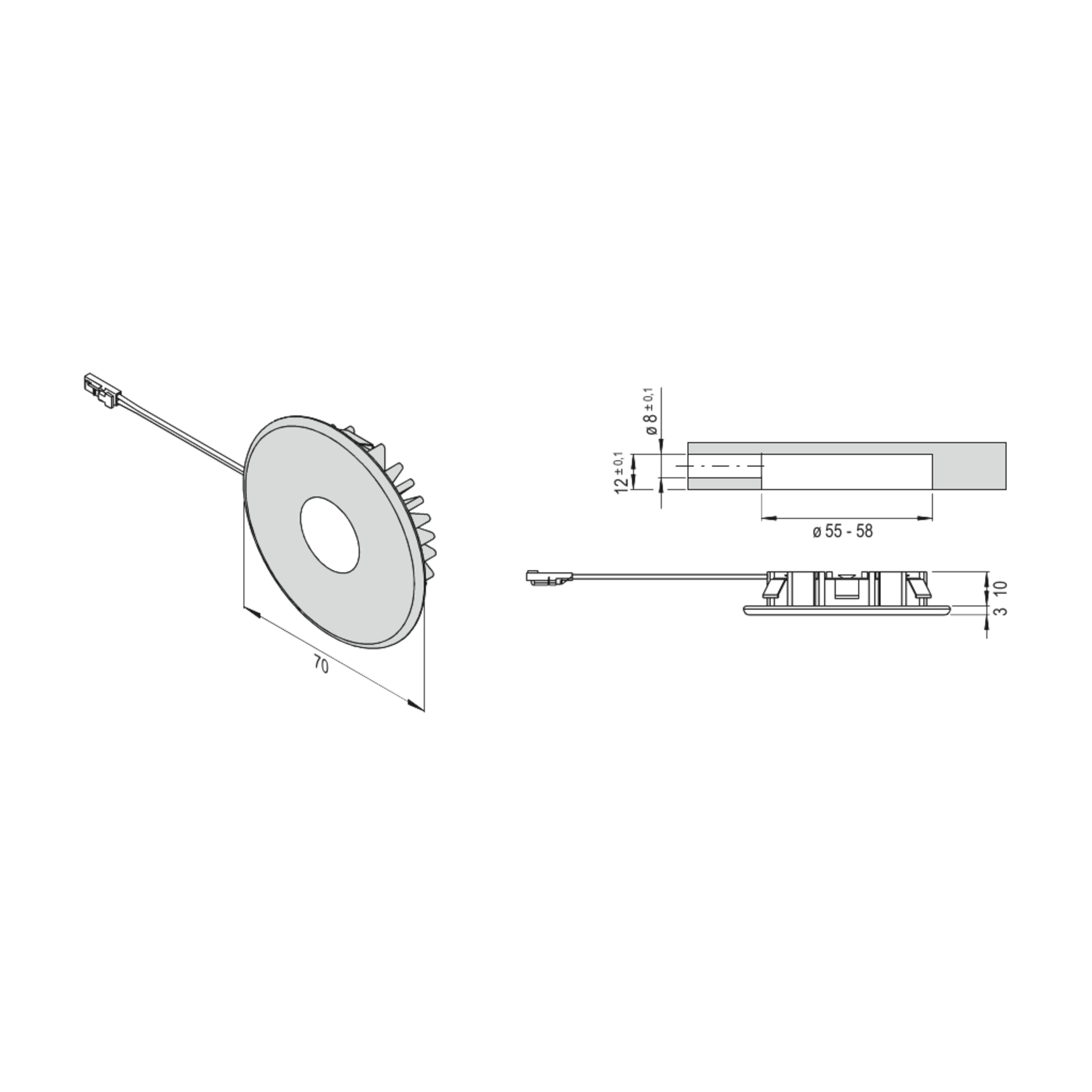 Led Emotion Super Light 2.9W, 12V, 3000K-6500K zwa