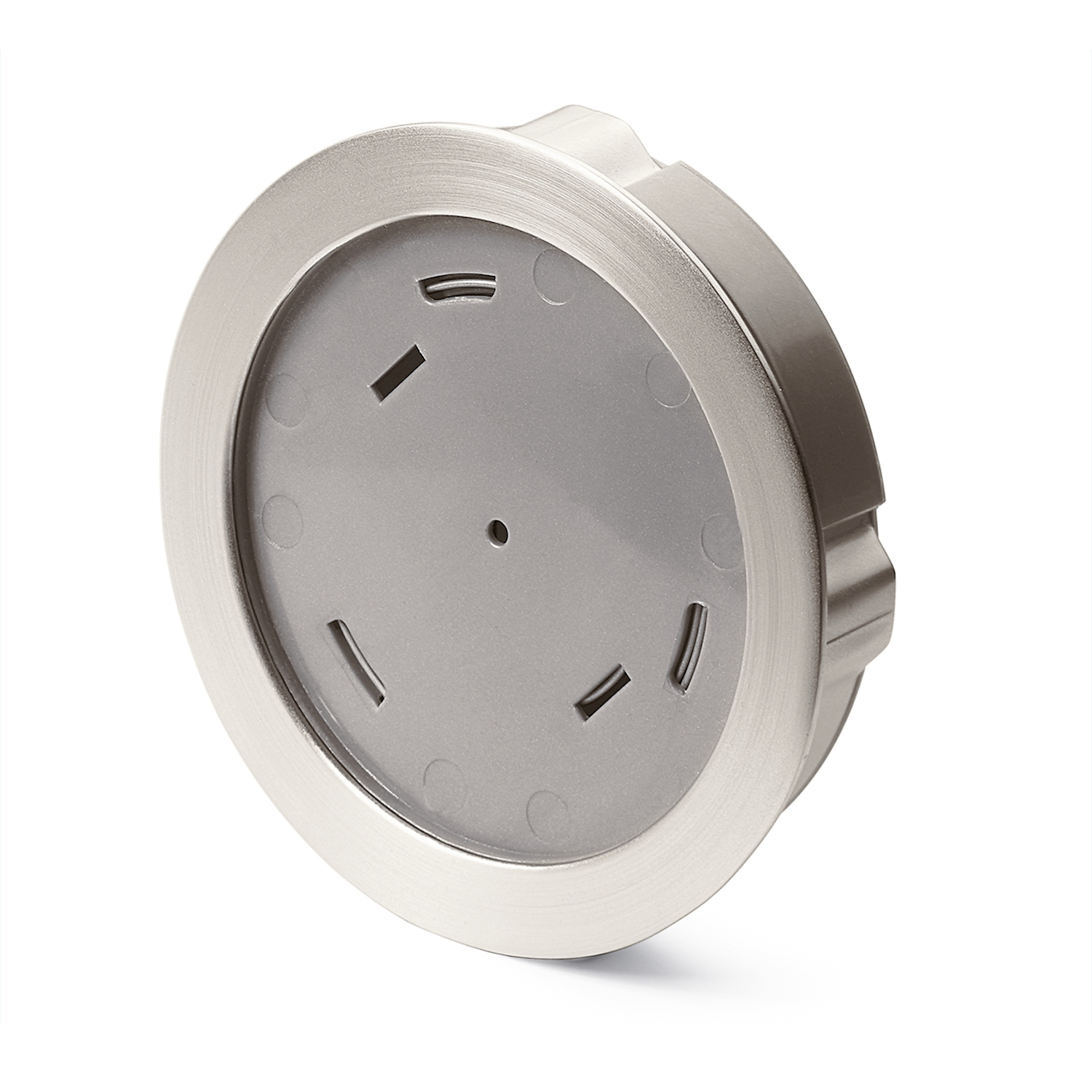 Poignée d'insertion Touch in Entraxe de perçages A 84 mm, aspect inox brossé