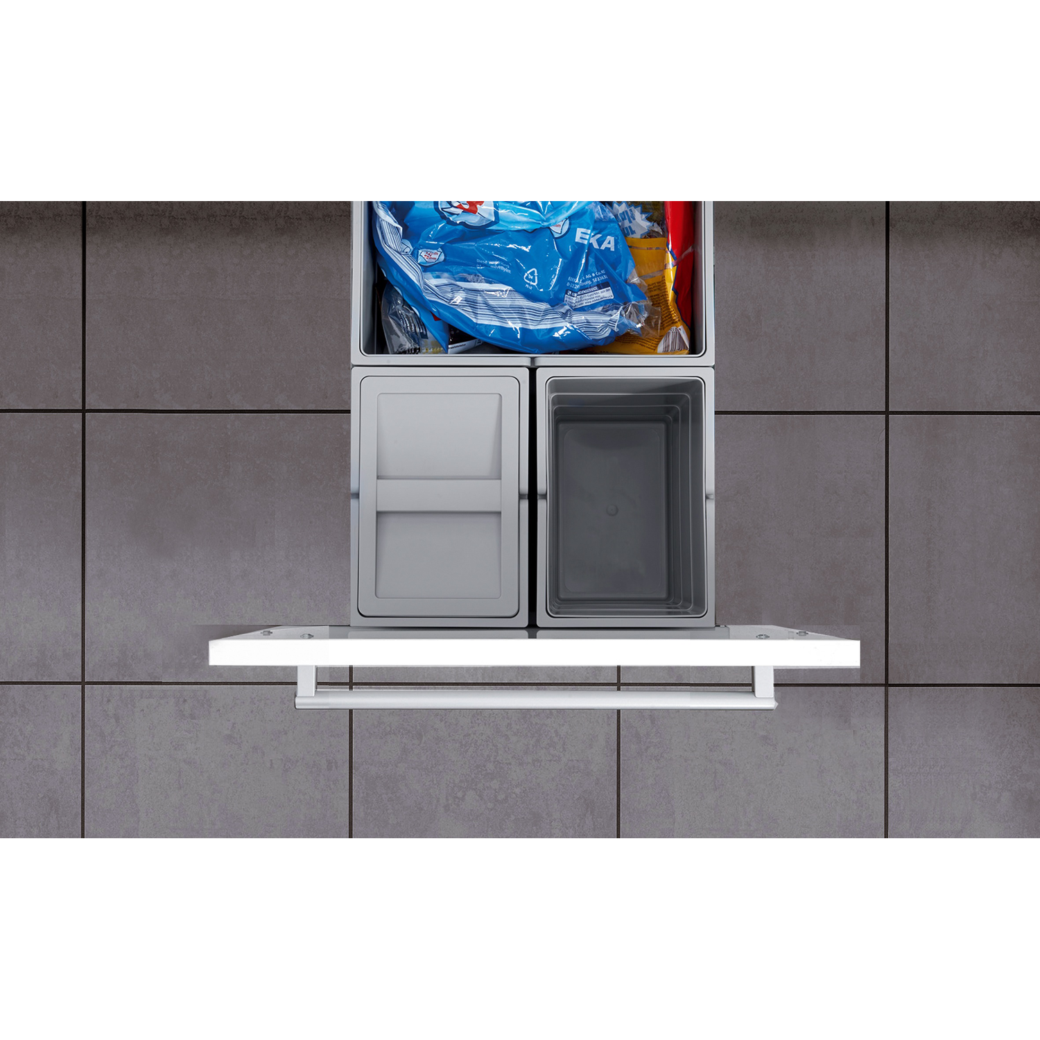 Hailo separato poubelle k 45 cm 35l 18l + 2x8,5l 