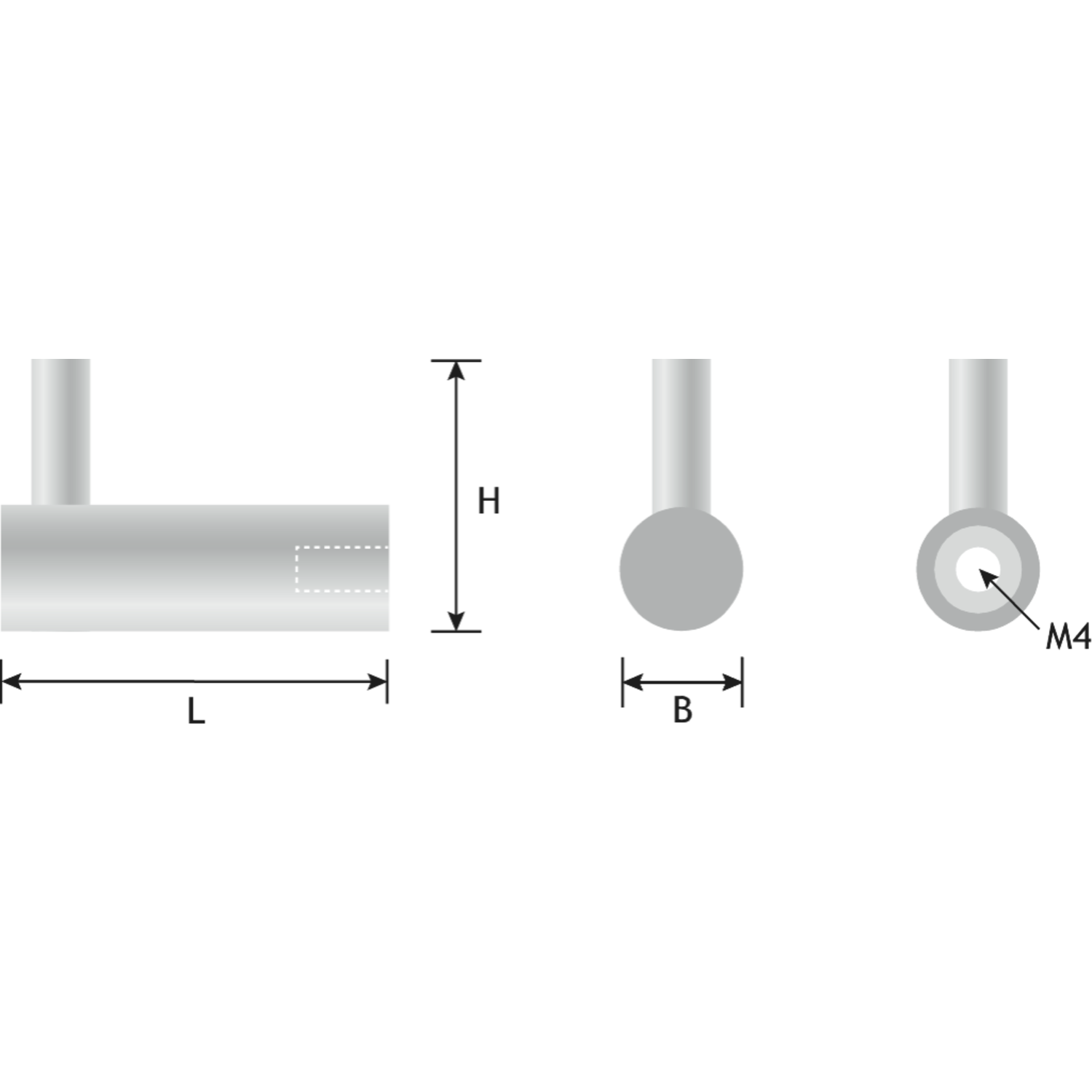 Porte-manteau ALVER fer blanc l40mm 
