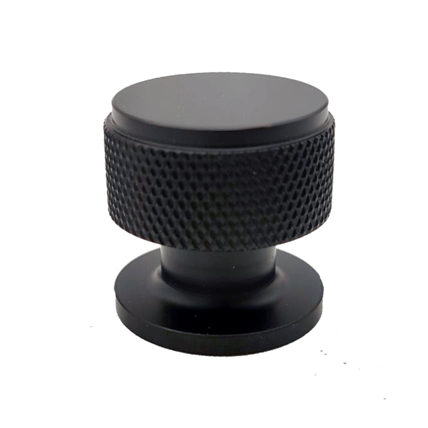 Gekrulde knop ø30 h30mm mat zwart