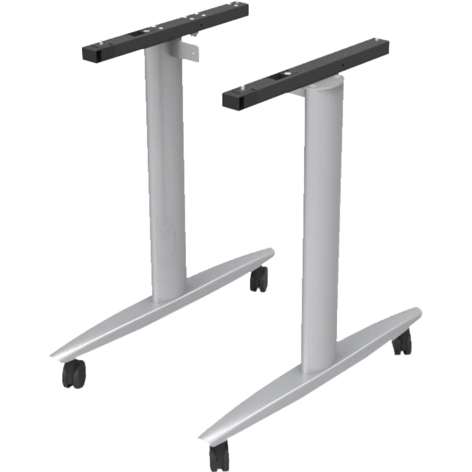 Tafelonderstel treno 800mm zilver opklapbaar