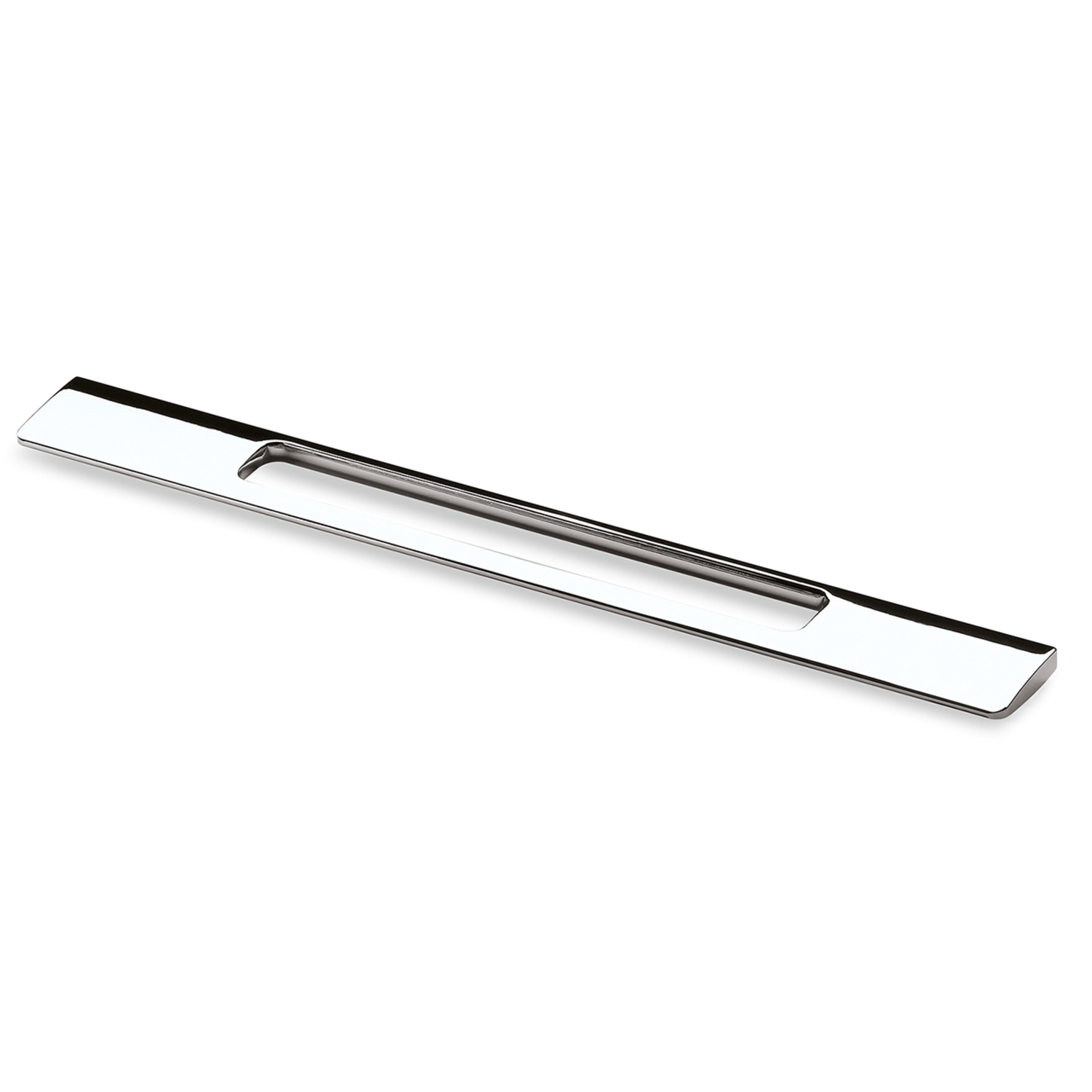 Poignée Nubia, entraxe de perçages 256, L 373 mm, B 8 mm, H 35 mm, chromé brillant