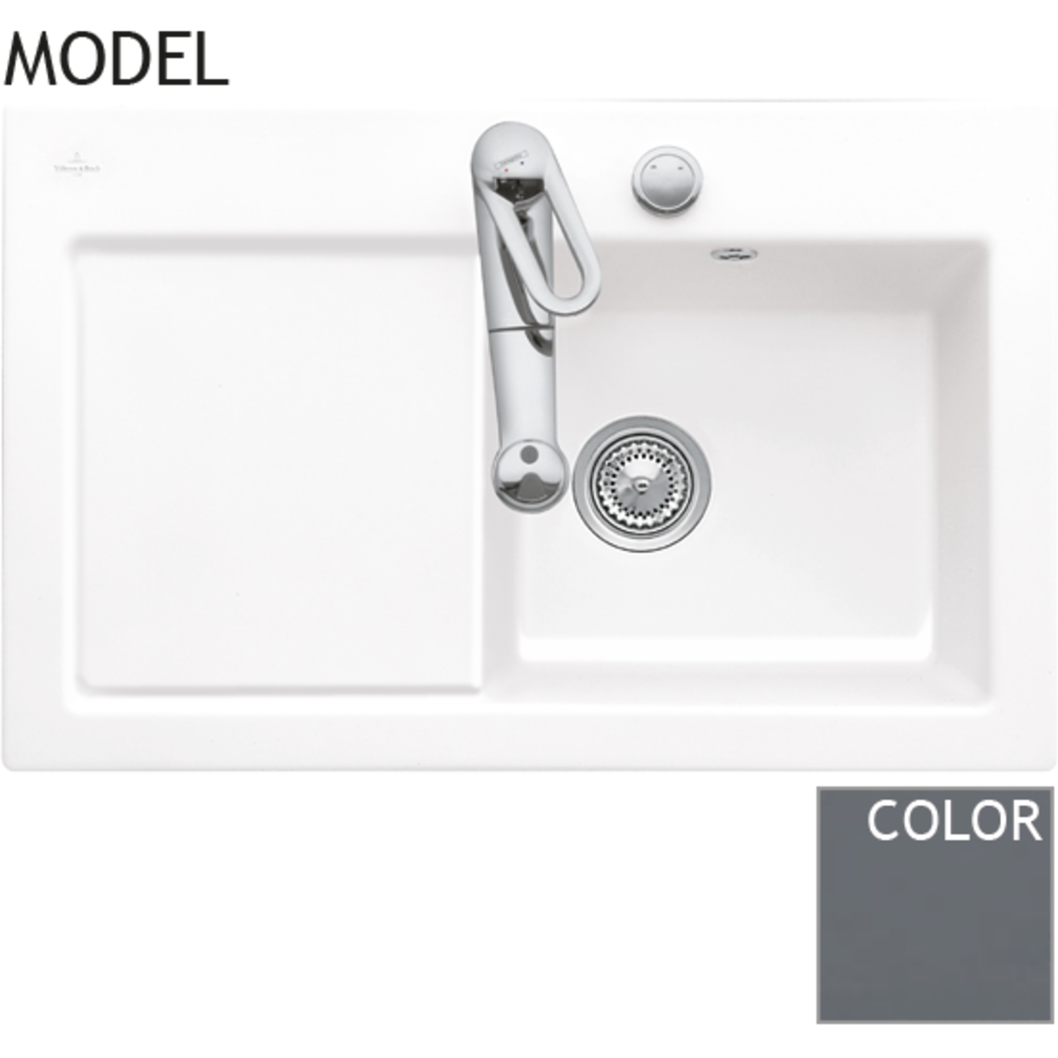 V&B 6714.01.i4 subway 45d graphite ceramicplus
