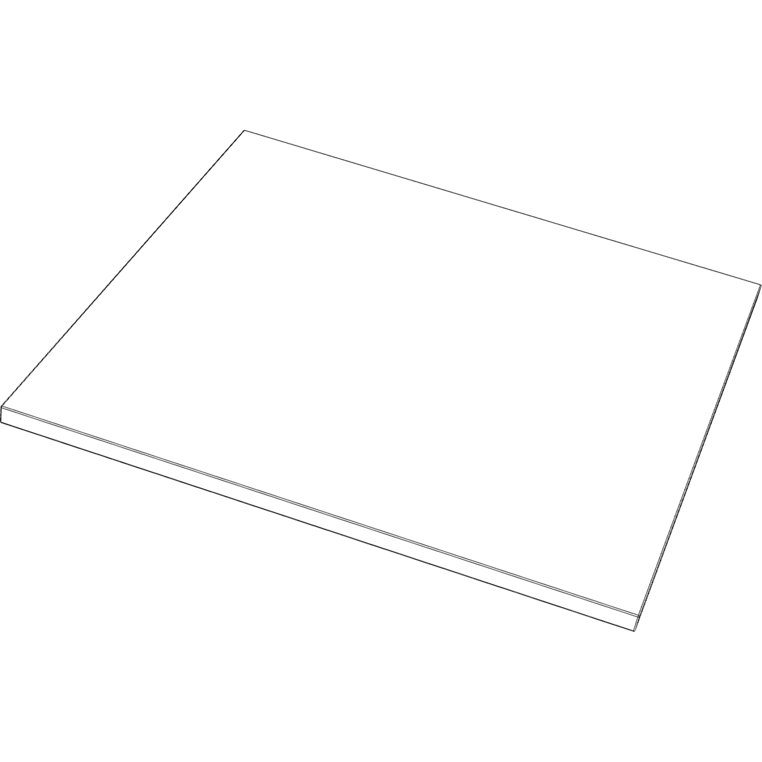 One tablette en verre 900mm 