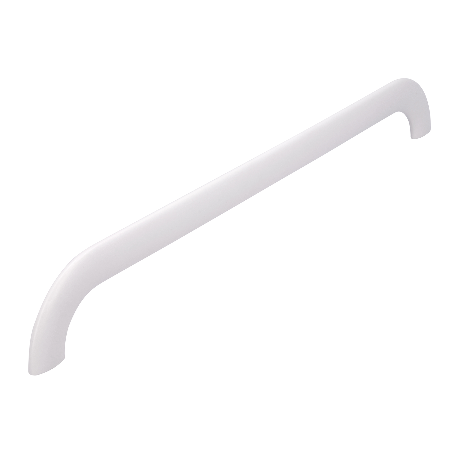 Poignée courbé zmc 340mm blanc mat cc 320mm 