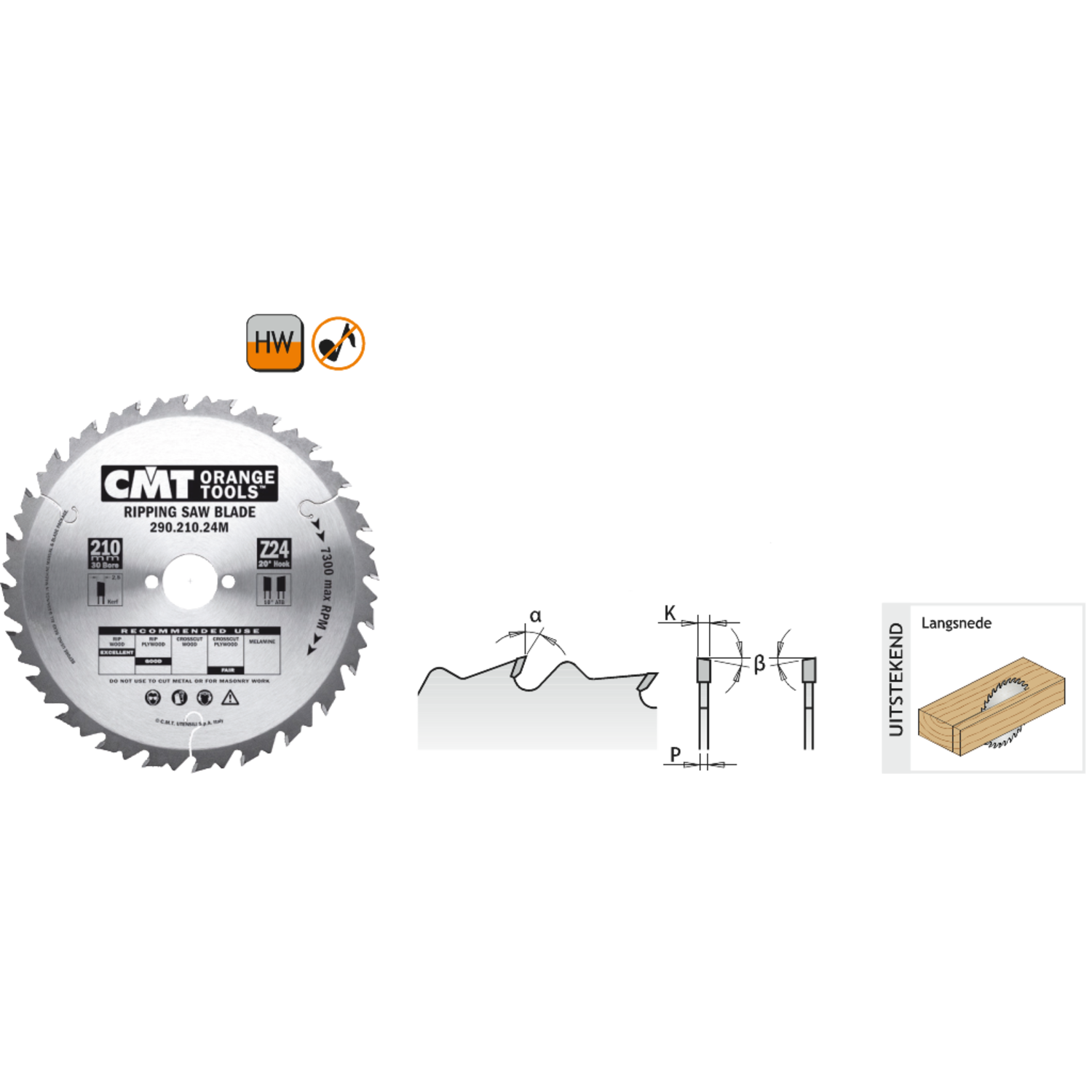 Schulpzaag voor handmachines d=216f=ø30k=2.8p=1.8z24<°=-5°neg q=hw