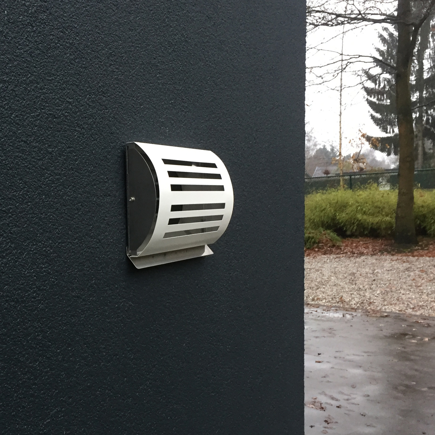 Paneir delta jalousie inox/blanc d.125mm 