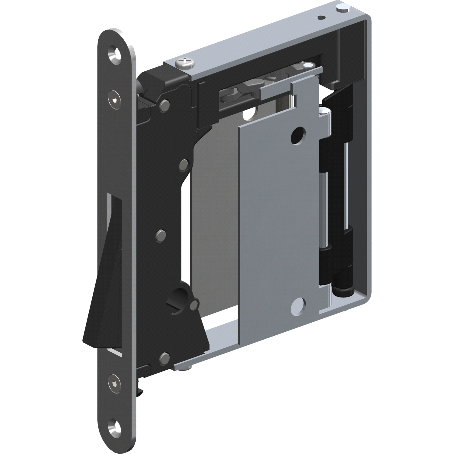 No-ha 2.0 l magnetisch wc-slot/greep zwart
