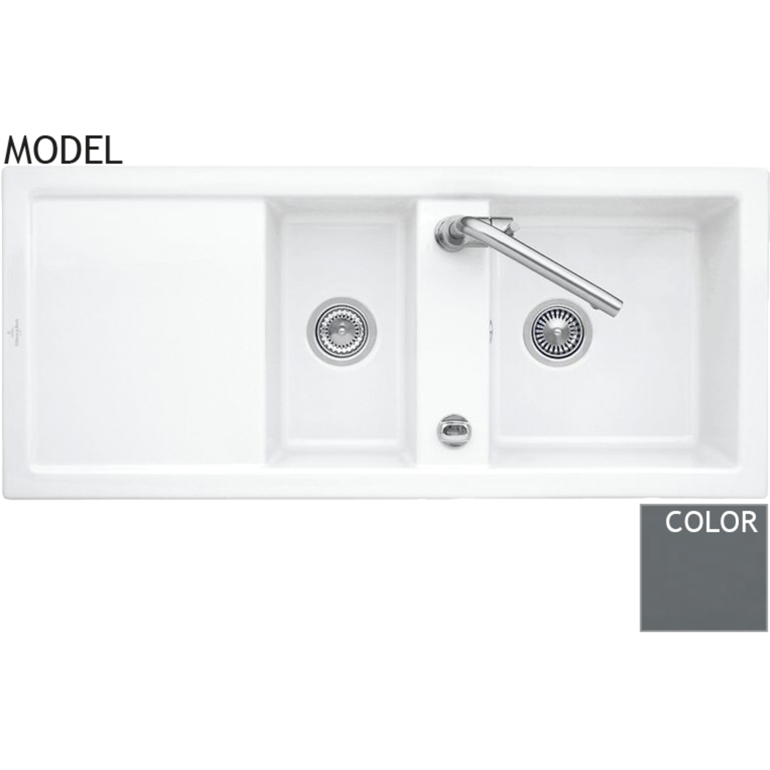 V&B 6726.01.i4 subway 80 graphite  ceramicplus