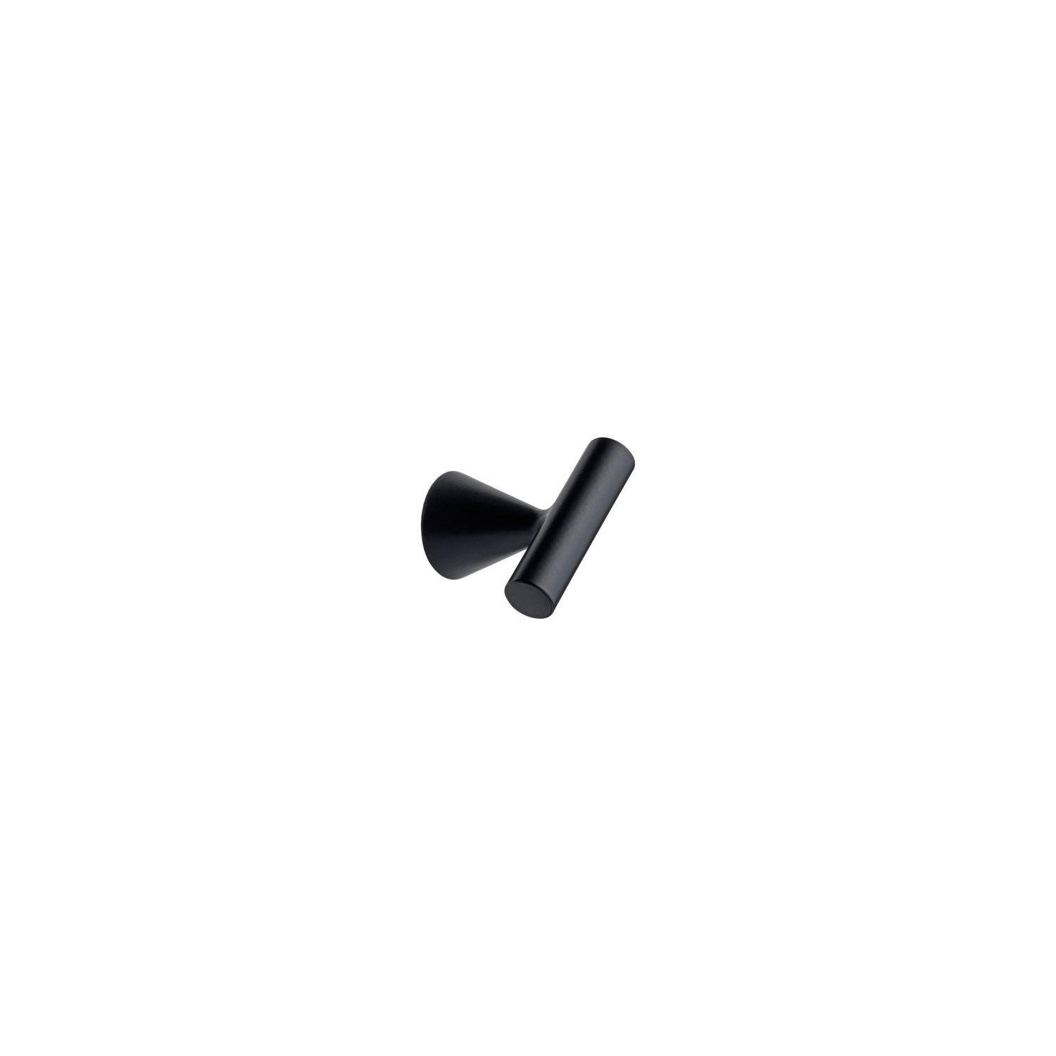 Bouton DELTA Ø23Ø5x44x36 zamac noir mat 