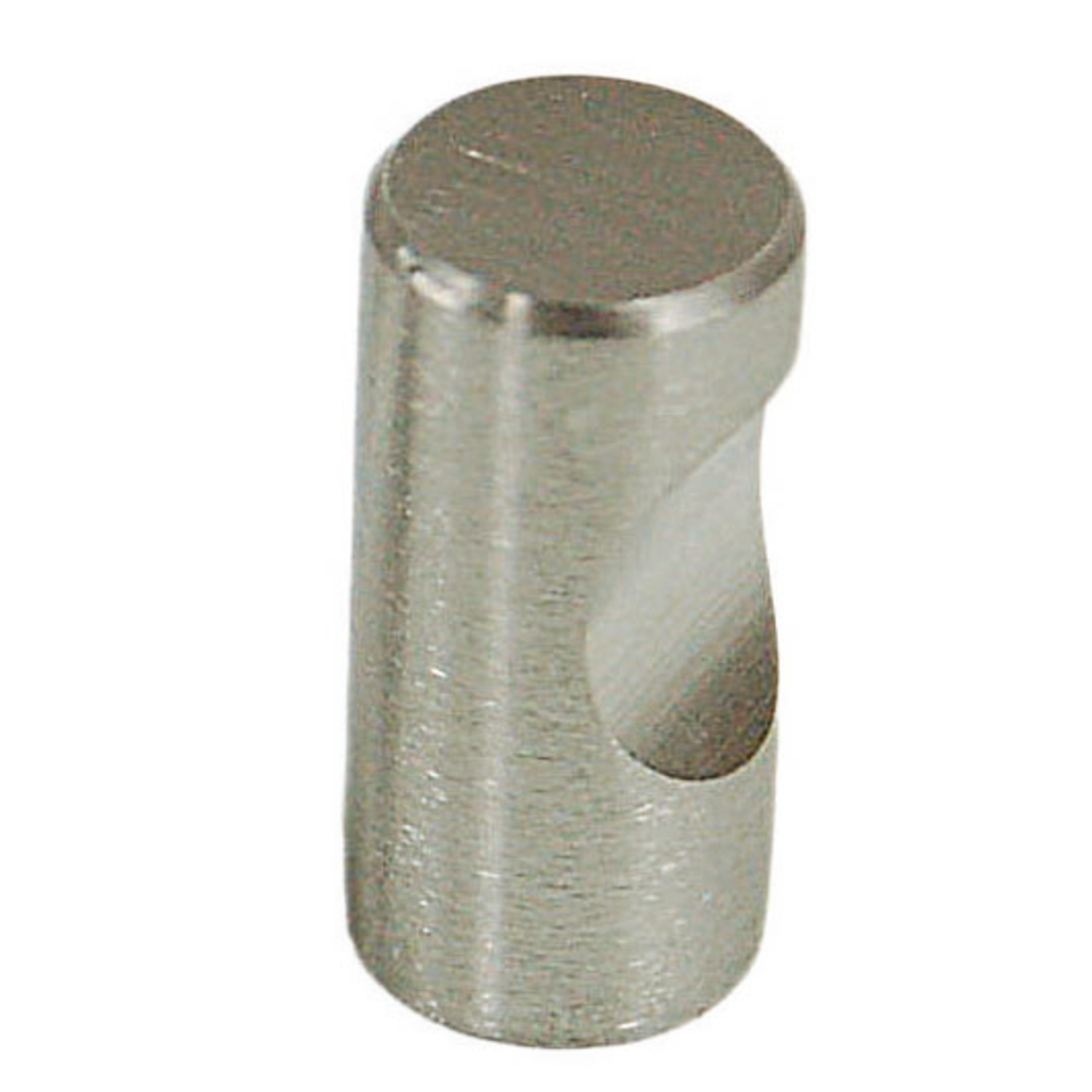 Bouton cylindrique inox brossé dia.12mm h25mm 