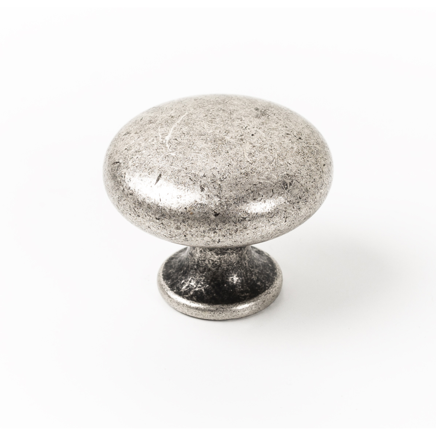 Bouton DUKE Ø31.4 zamac antique argent