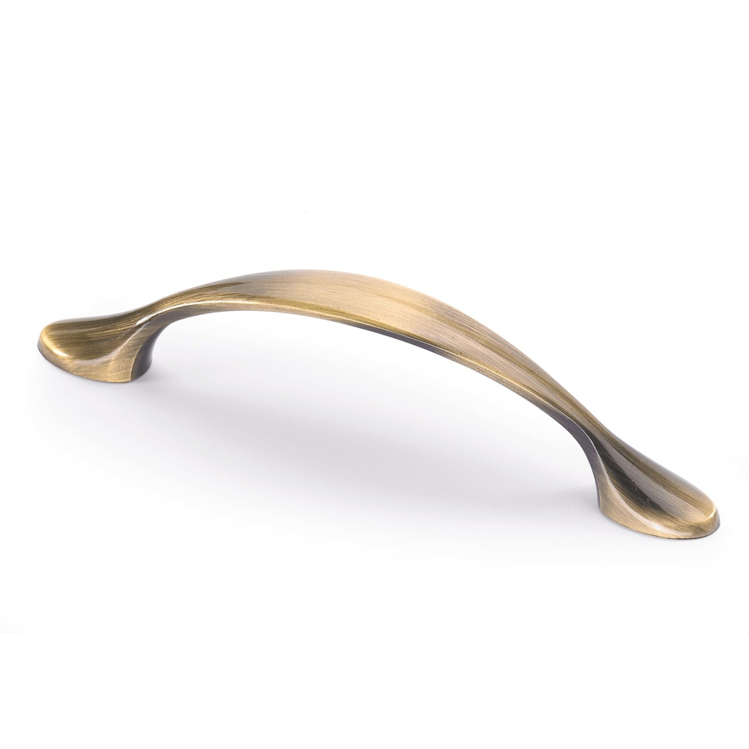 Greep Haida, boorafstand 96, L 126 mm, B 13 mm, H 22 mm, messingkleurig antiek geborsteld