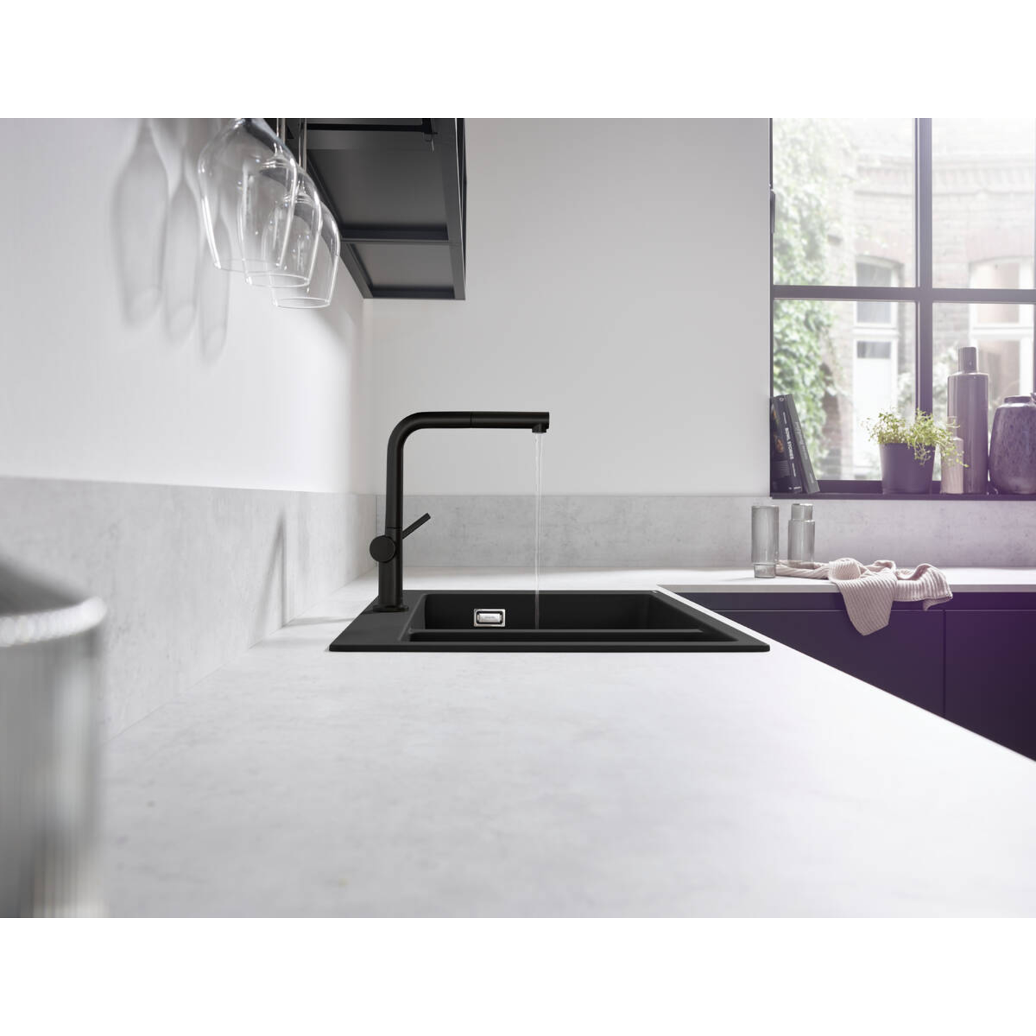 Hansgrohe Talis M5414 sptm 270 1jet AZA sbox mat zwart