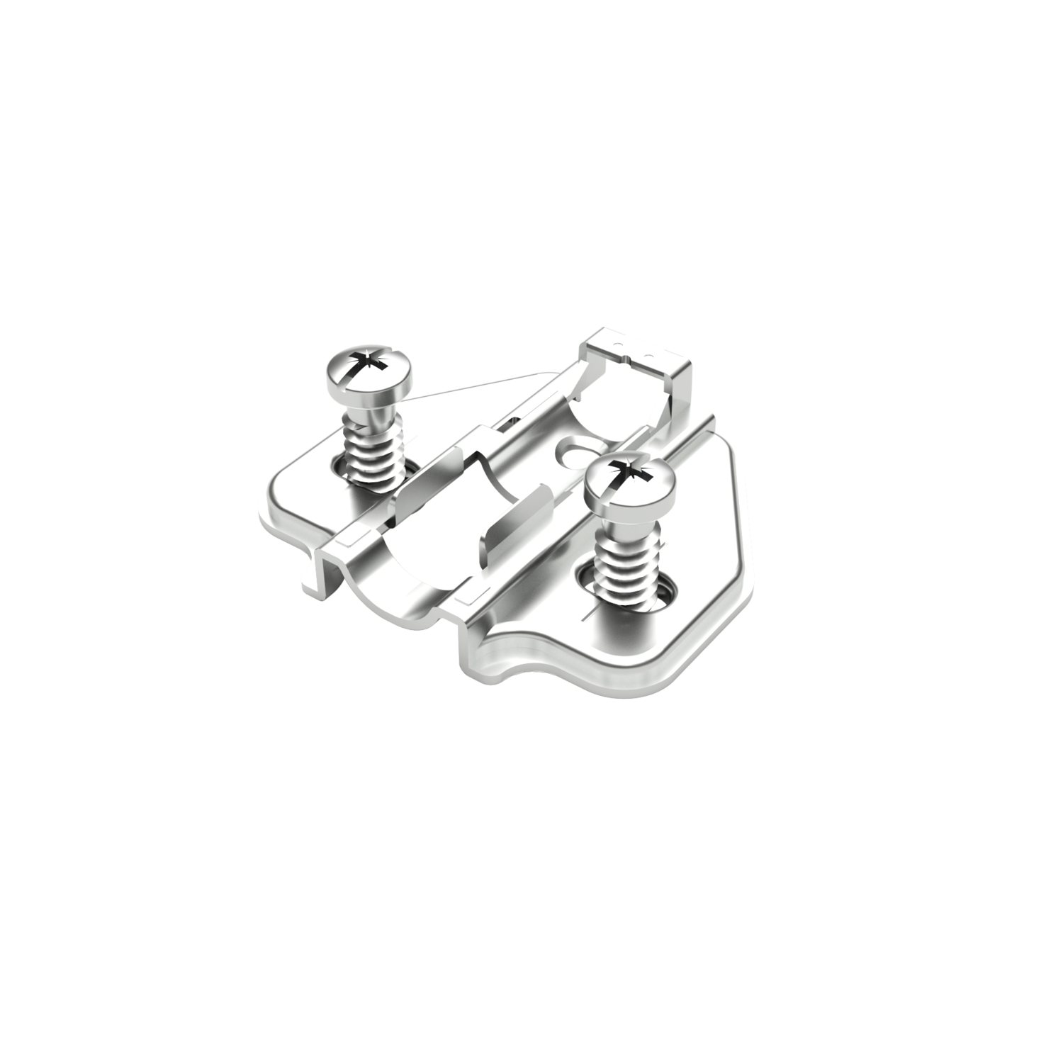 Plaque de montage 2mm + vis euro 