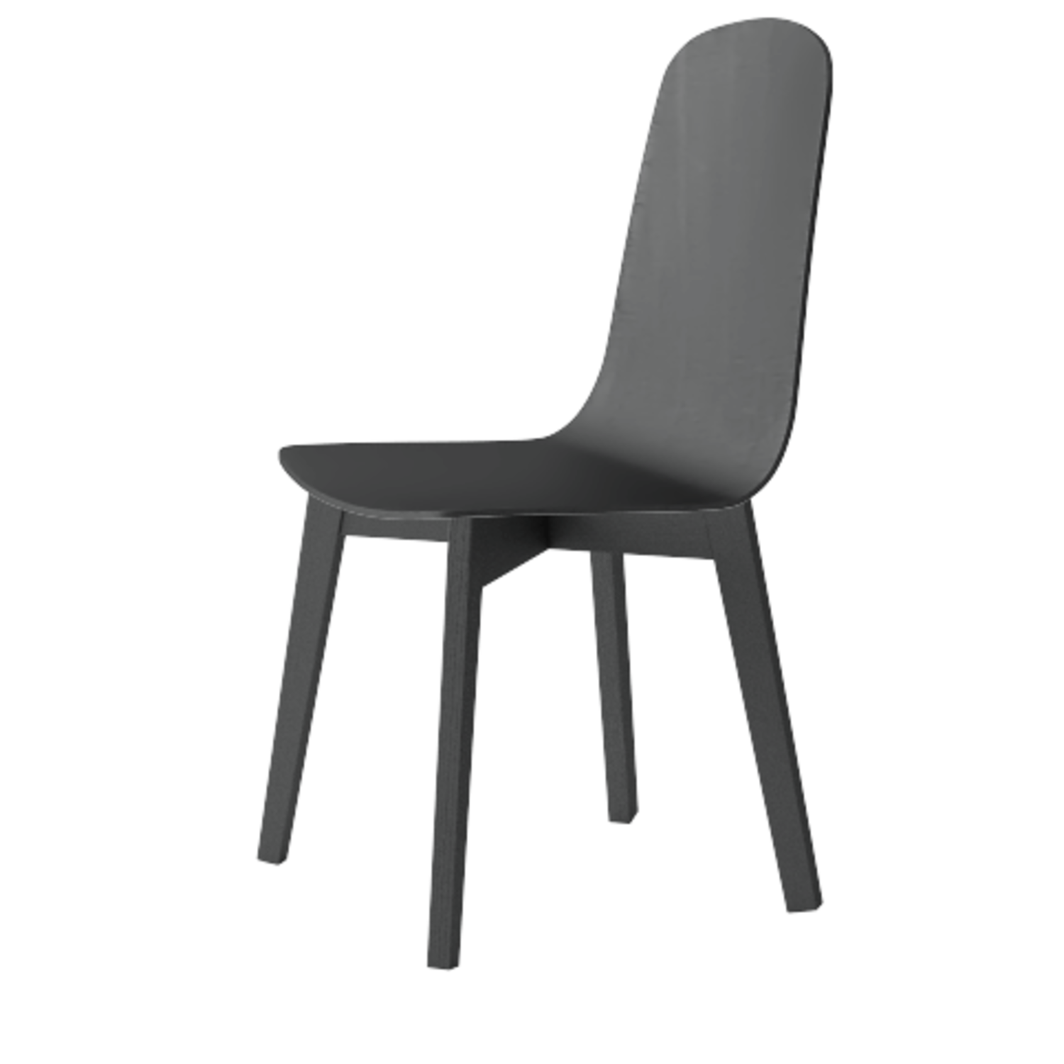 Dolce stoel hout antracietgelakt /hout antraciet