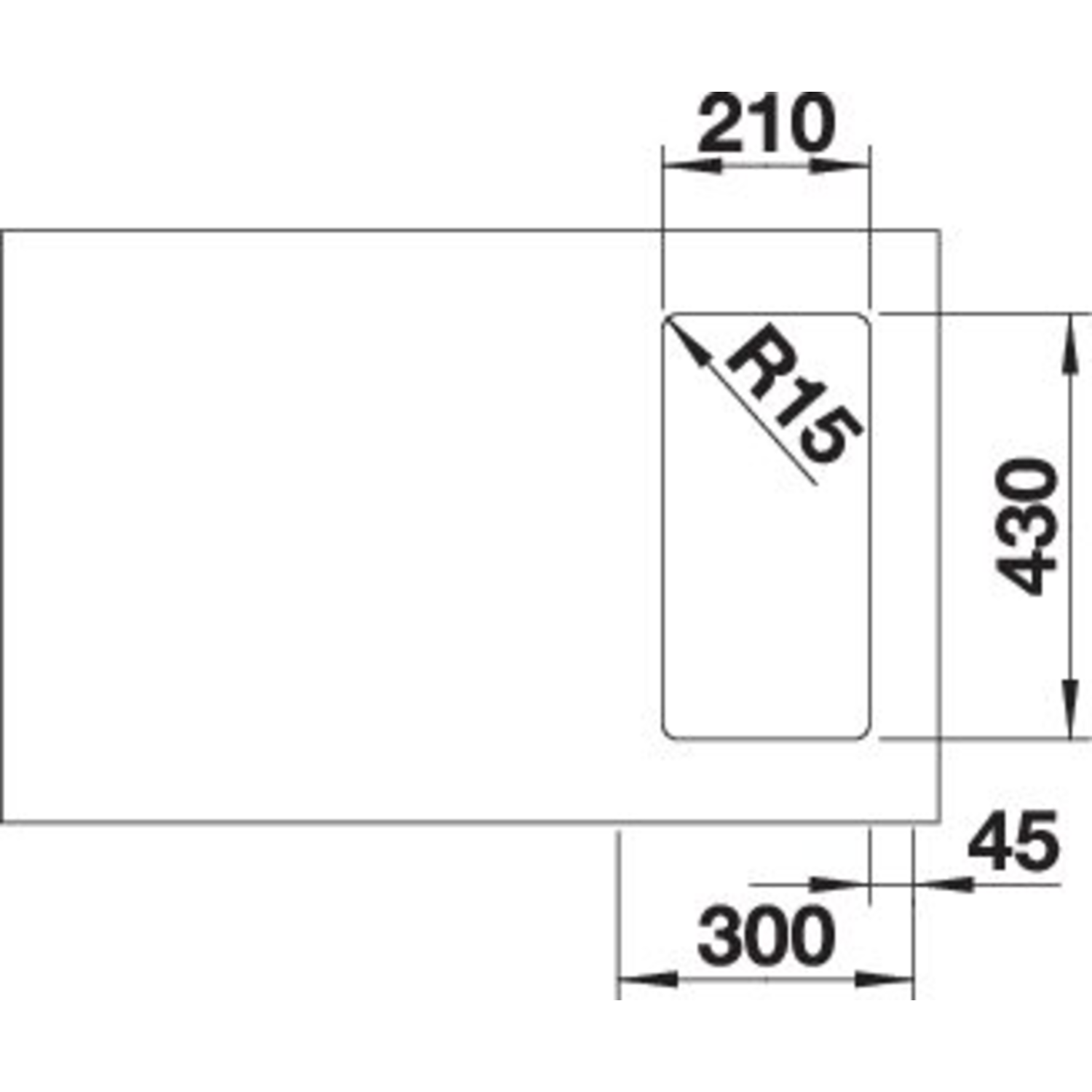 Blanco spoeltafel andano 180-if
