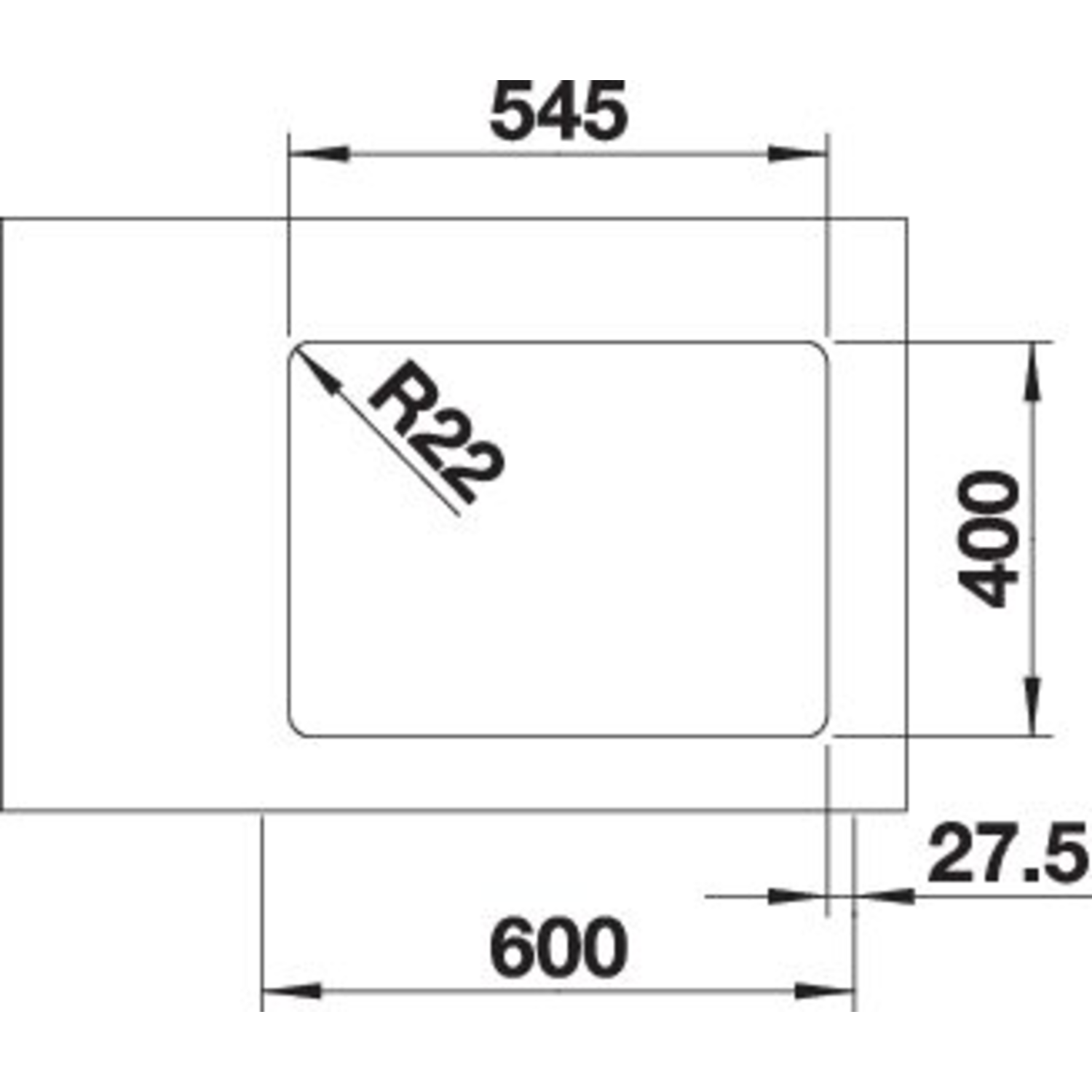 Blanco andano 340/180-u br man.