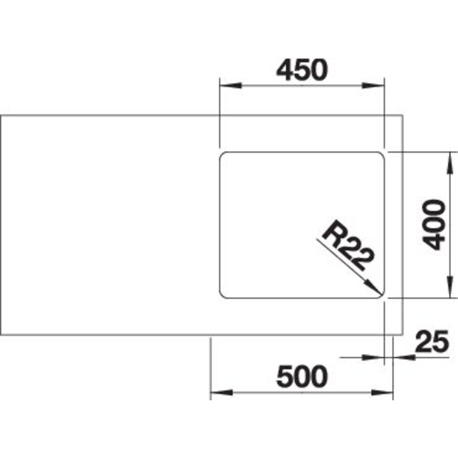Blanco andano 450-u man 