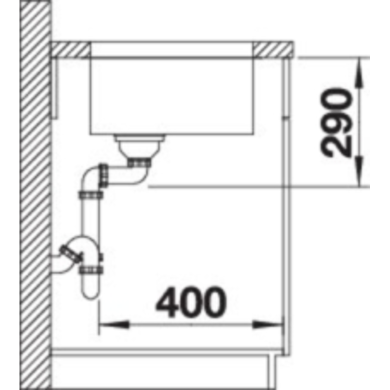 Blanco évier andano 500-u man. 