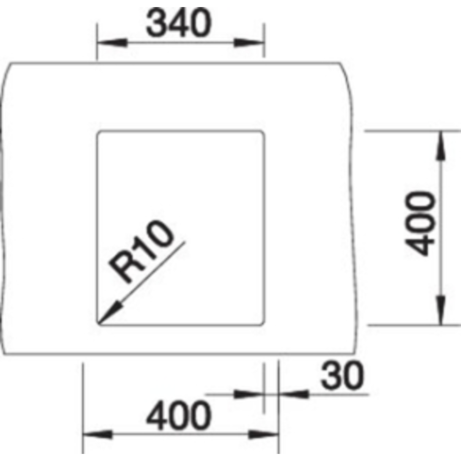 Blanco Claron 340-U durinox commande manuelle