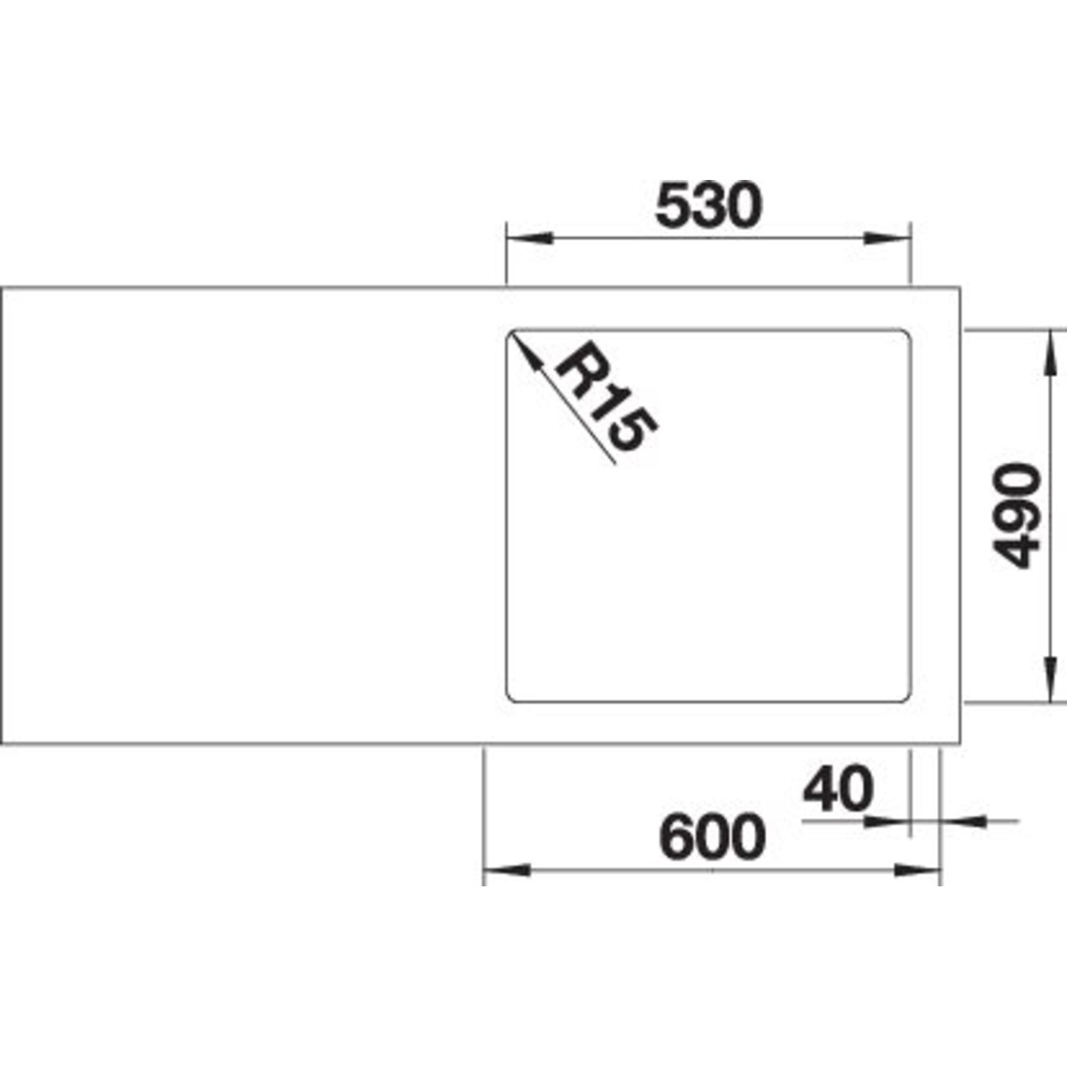 Blanco spoeltafel etagon 500-if/a auto.