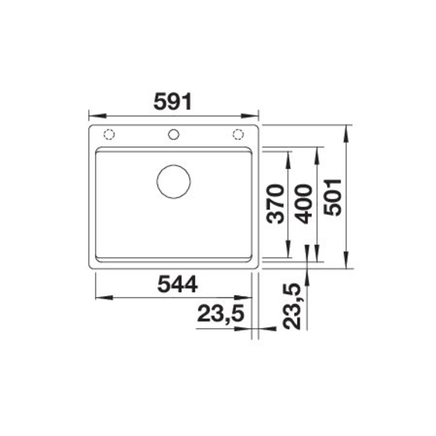 Blanco Etagon 6-F gris rocher commande automatique