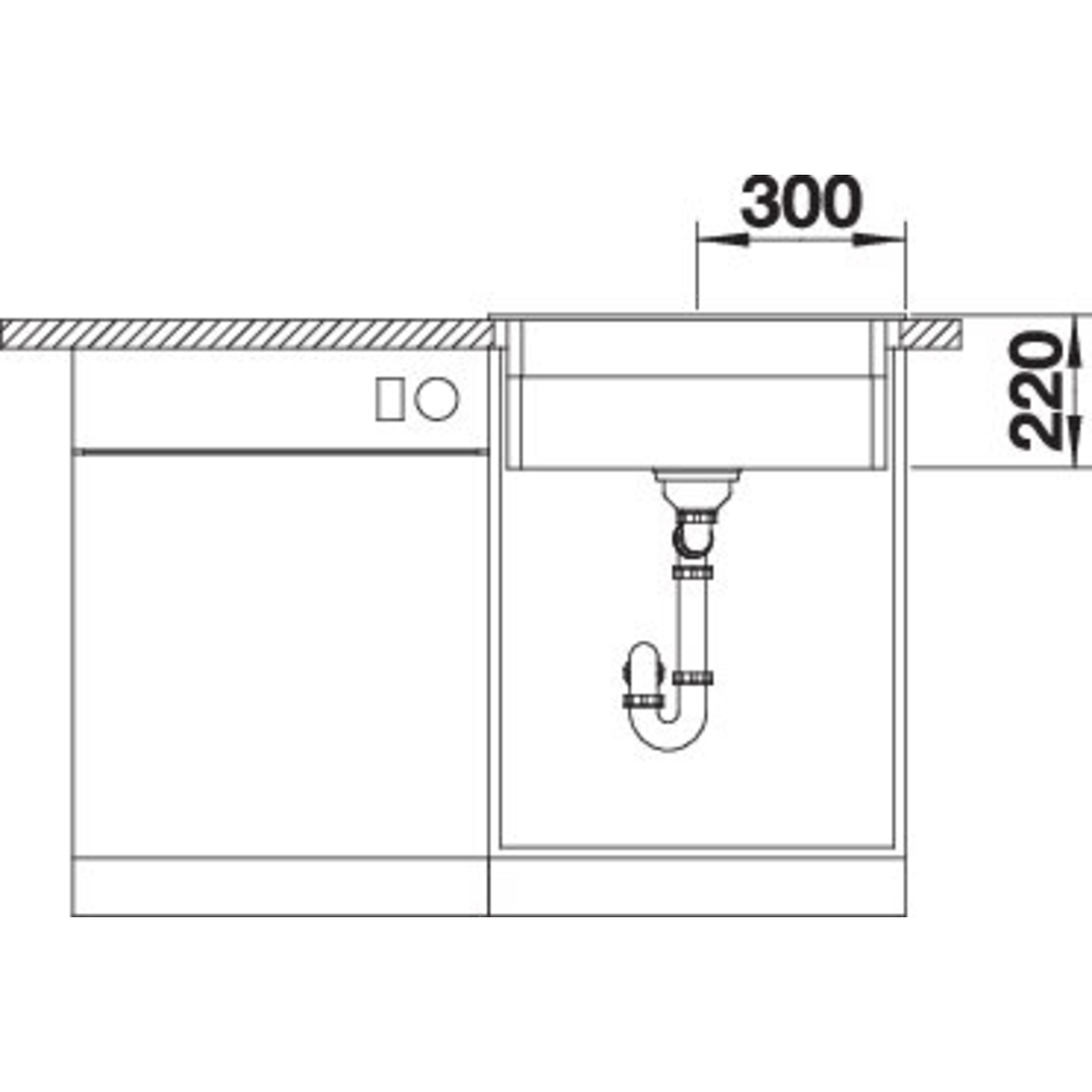 Blanco spoeltafel Etagon 6 wit manueel