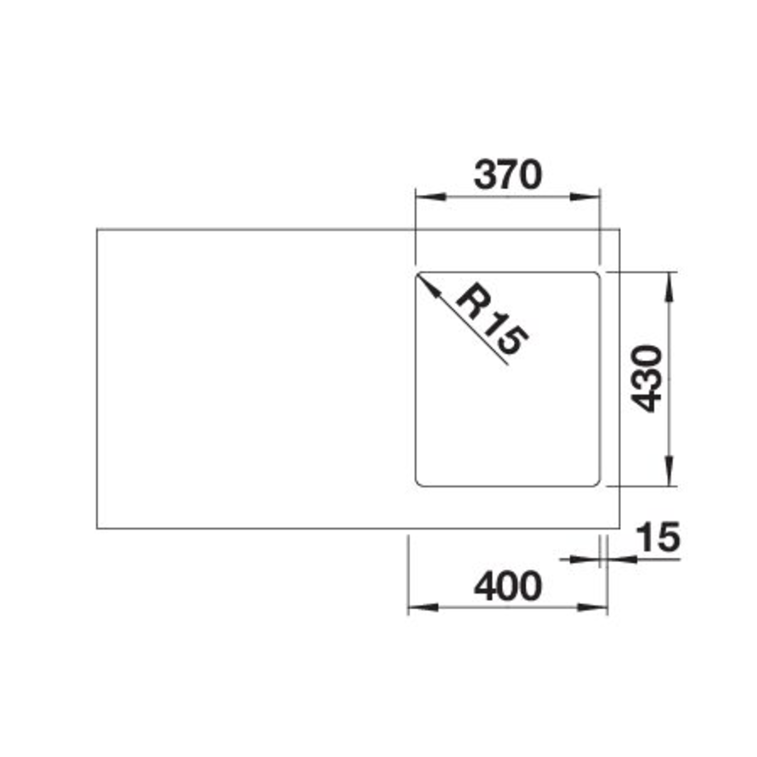 Blanco Solis 340-IF commande manuelle