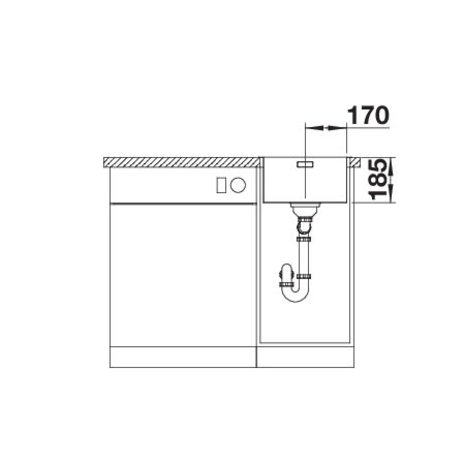 Blanco Solis 340-IF commande manuelle