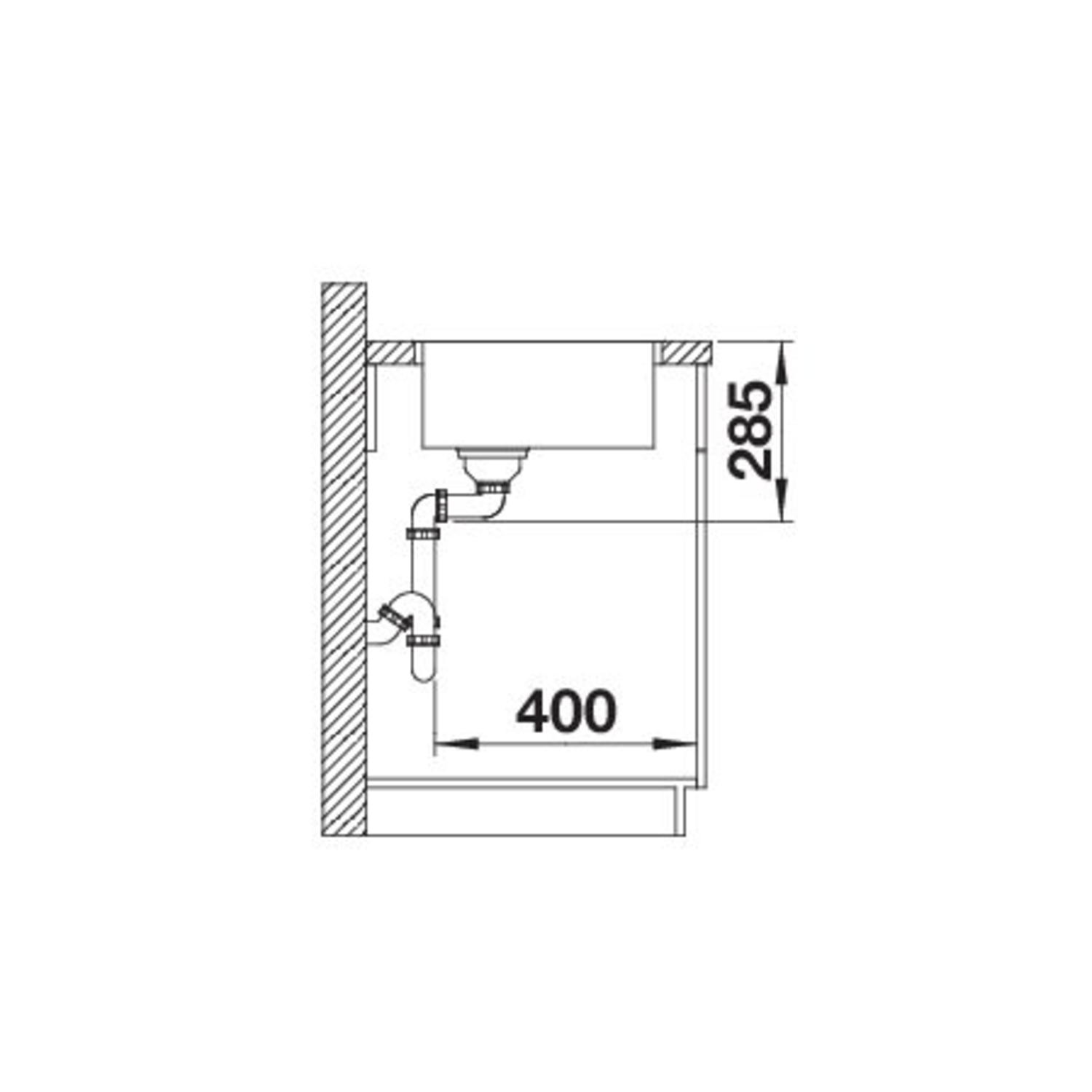 Blanco Solis 400-IF manuele bediening