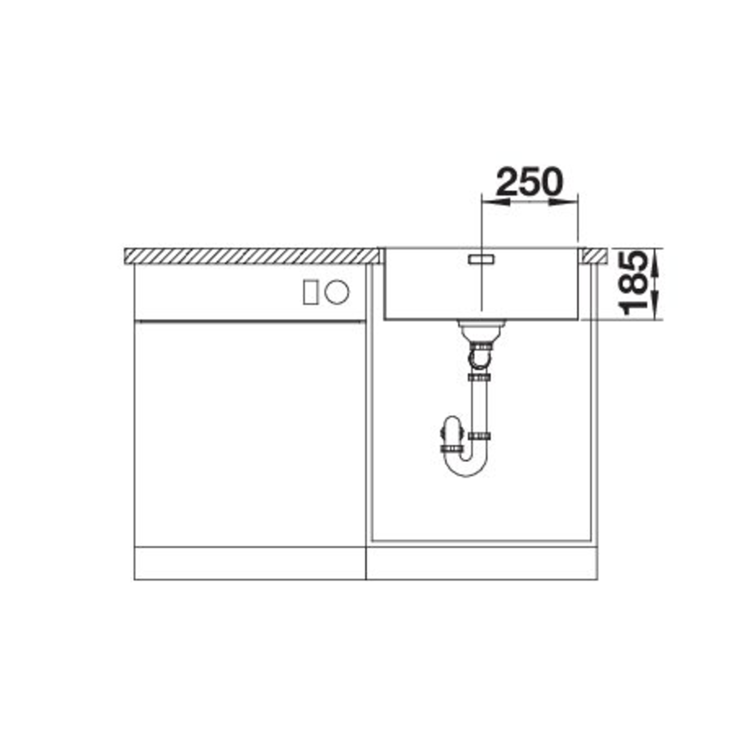 Blanco Solis 500-IF commande manuelle
