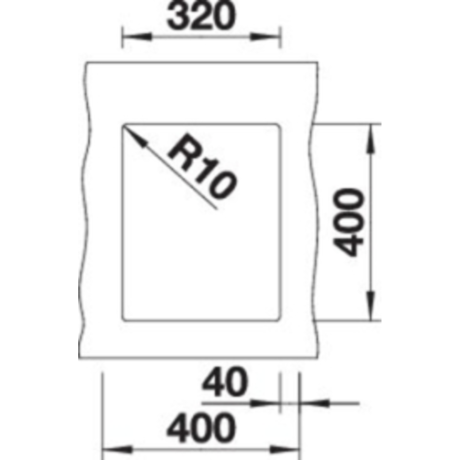 Blanco Subline 320-U café commande manuelle