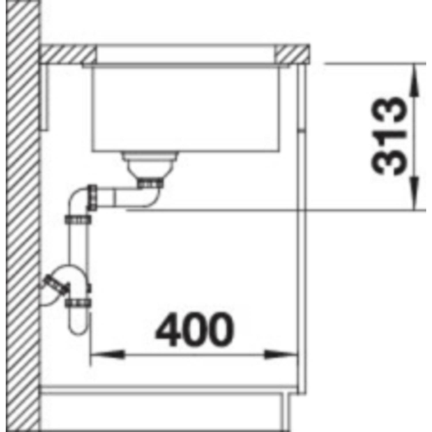 Blanco Subline 320-U café commande manuelle